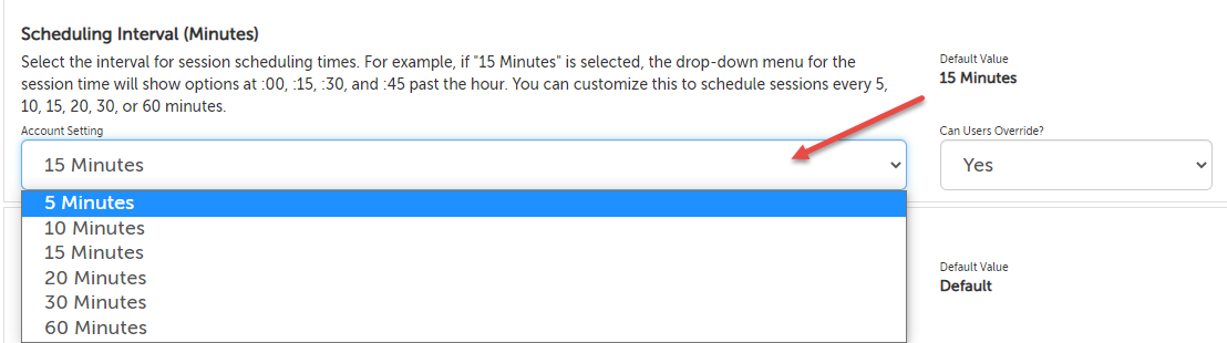 Scheduling Interval 